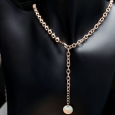 로즈 골드 패션목걸이