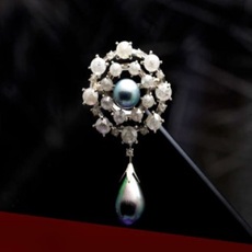 마가렛 브로치 러프다이아 K14내추럴