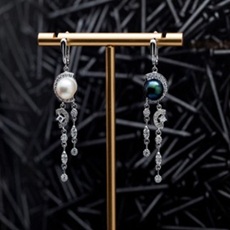 아코야 진주 드롭 귀걸이