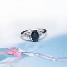 엘리오라 먹블루 사파이어반지