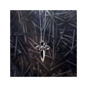 엘리오라 백금 십자가 목걸이